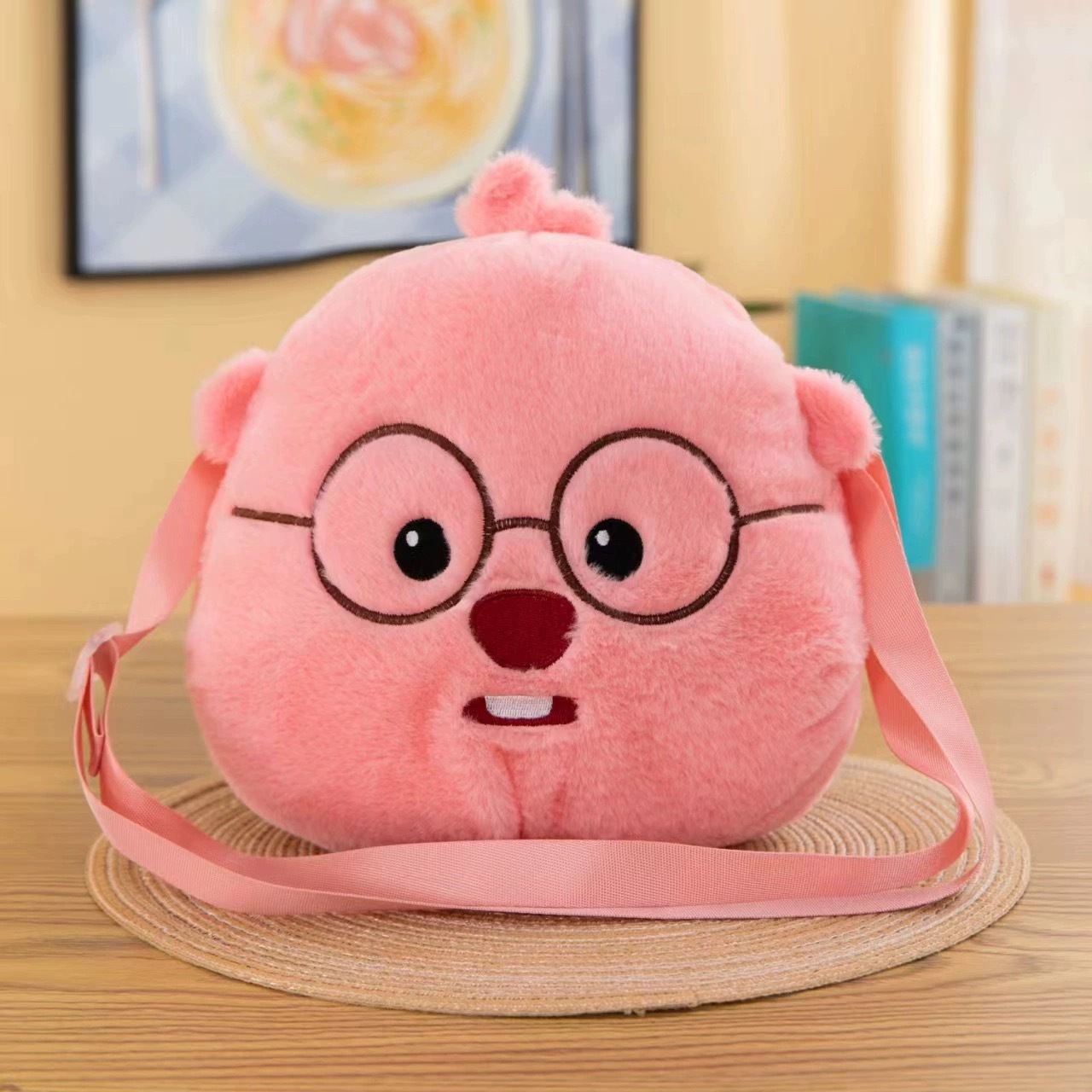 Cartoon bag 2024 new personality shoulders cute doll furry gift backpack 42